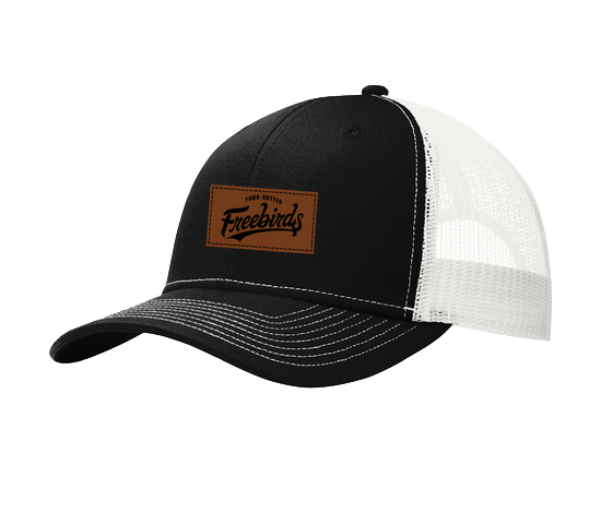 Yuba-Sutter Freebirds Leather Patch Trucker Hat
